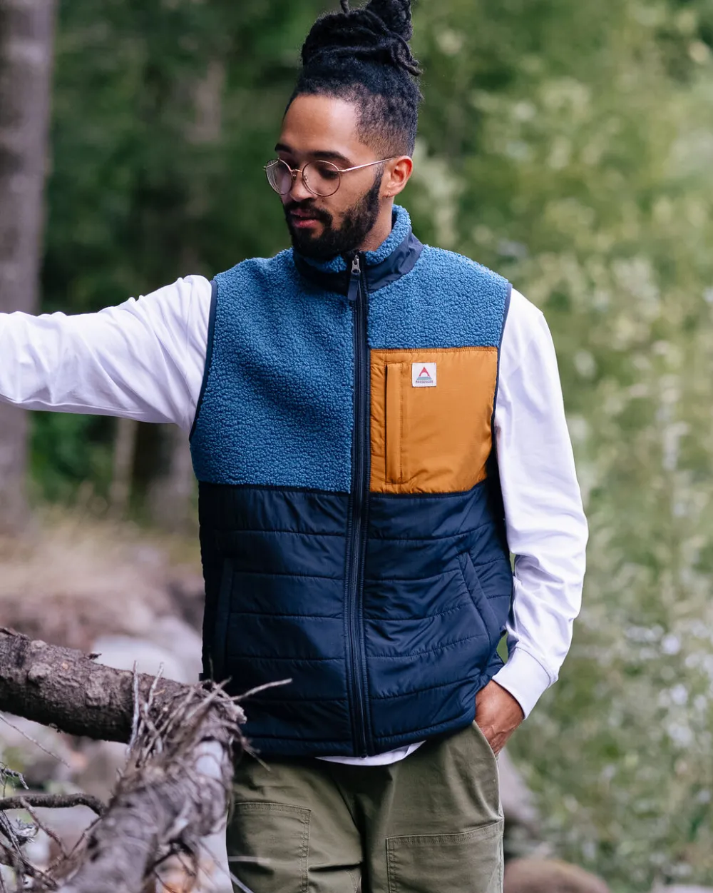 Floris van Bommel Born Explorer Recycled Polar-Lined Sherpa Vest