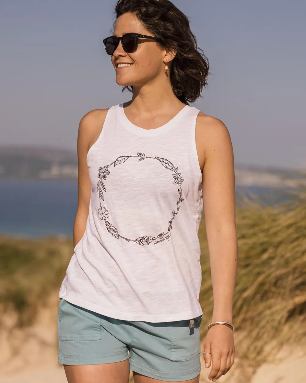 Women Passenger Daisy Chain Recycled Cotton Tank Top