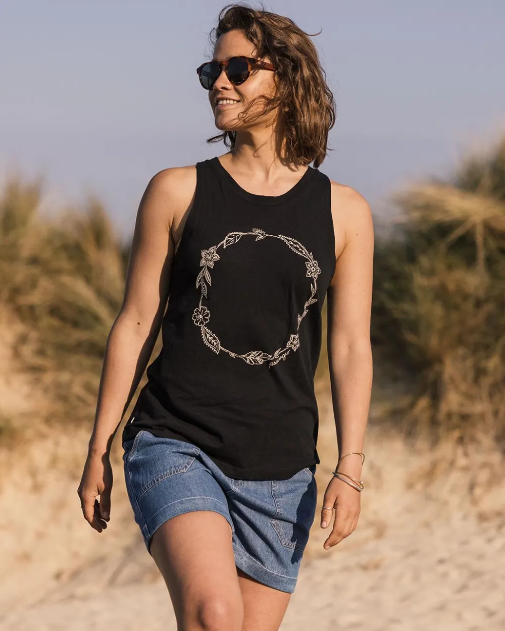 Women Passenger Daisy Chain Recycled Cotton Tank Top