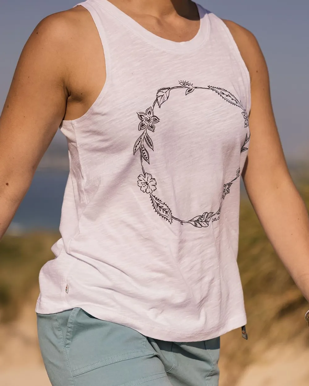 Women Passenger Daisy Chain Recycled Cotton Tank Top