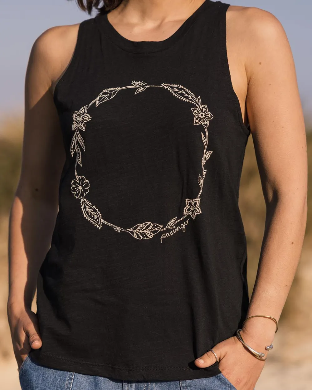 Women Passenger Daisy Chain Recycled Cotton Tank Top