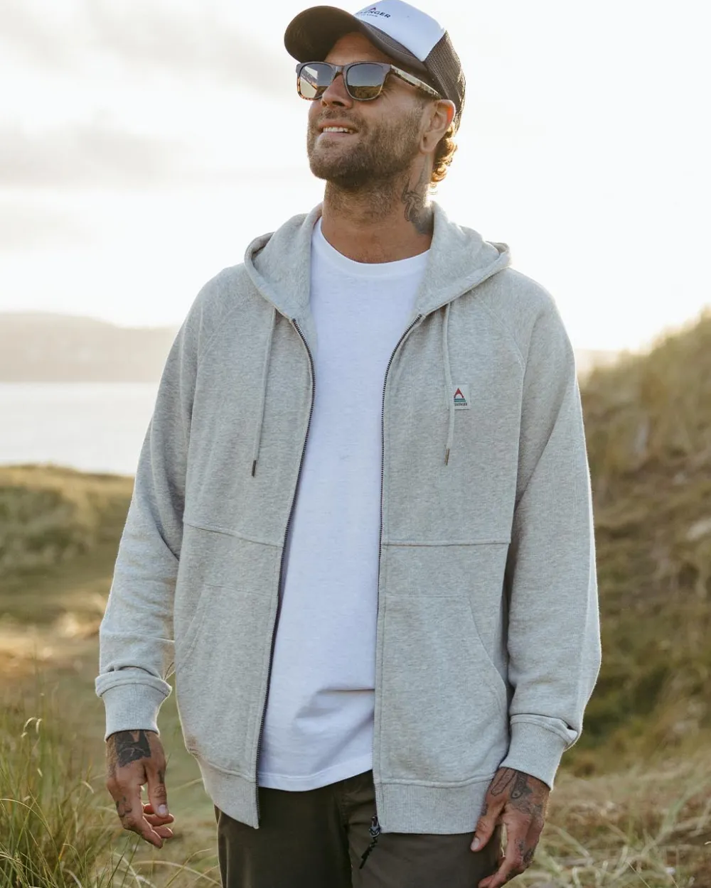 Passenger Heritage Full Zip Recycled Cotton Hoodie