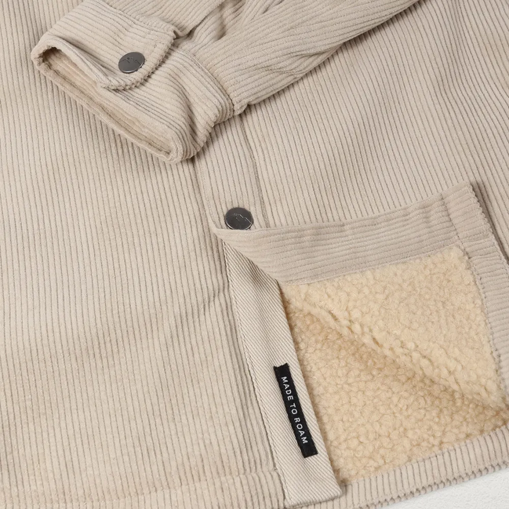 Passenger Kodiak Sherpa Lined Cord Overshirt