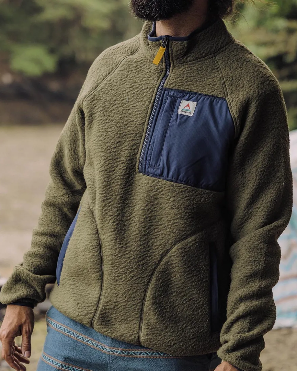 Passenger Offgrid 1/4 Zip Recycled Sherpa Fleece