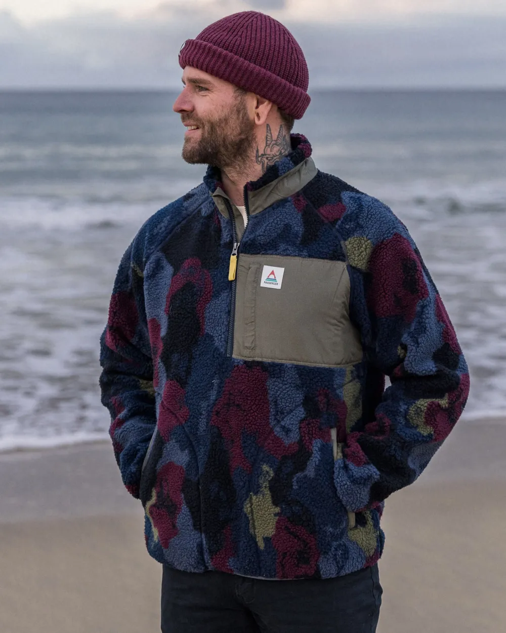 Passenger Offroad Recycled Sherpa 1/2 Zip Fleece