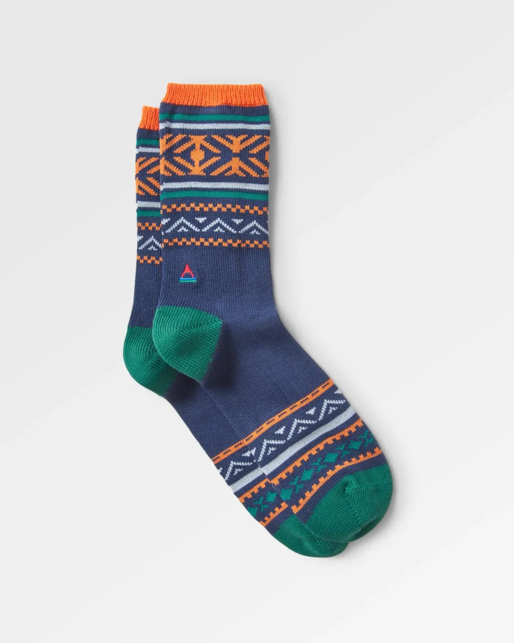 Passenger Organic Midweight Patterned Socks