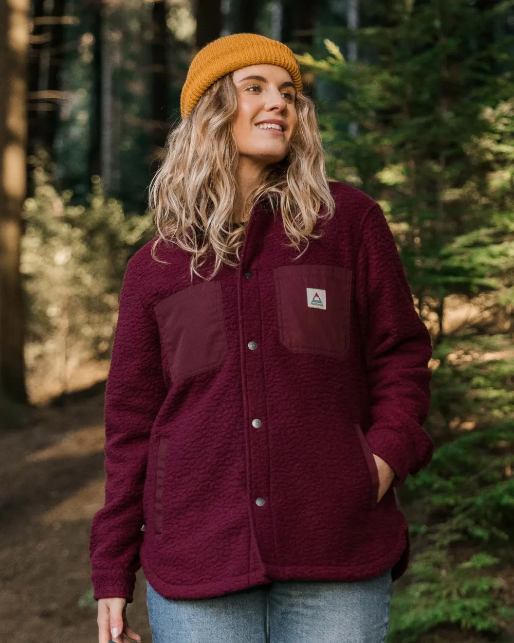 Women Passenger Rappel Recycled Sherpa Oversized Shirt