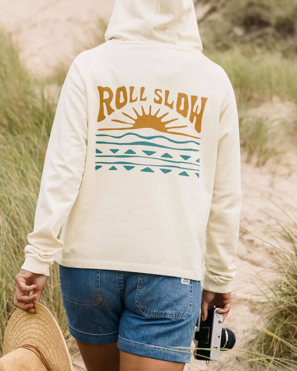 Women Passenger Rolling Slow Recycled Cotton Hoodie