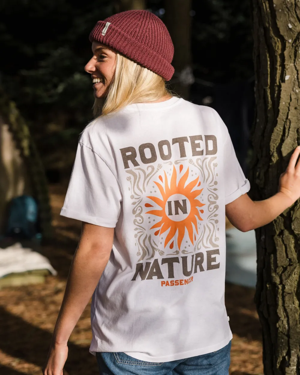 Women Passenger Rooted In Nature Recycled Cotton T-Shirt