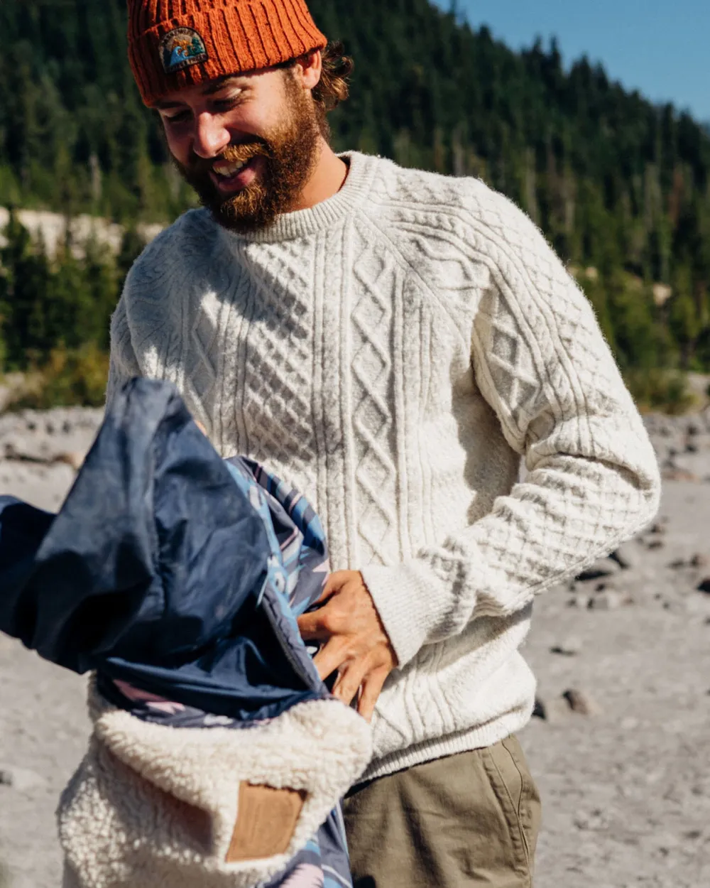 Passenger Sandbar Cable Knitted Jumper