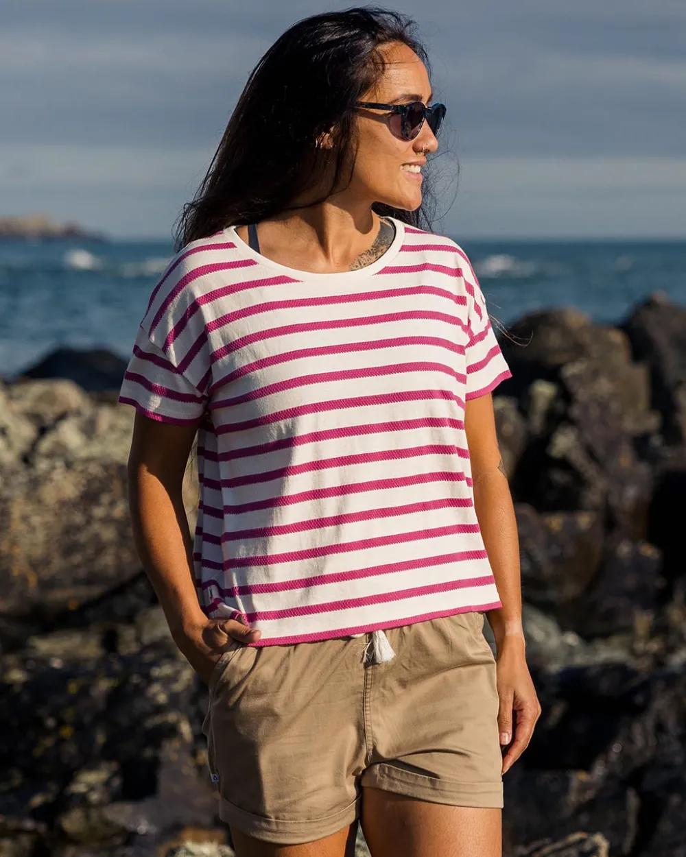 Women Passenger Skye Stripe T-Shirt