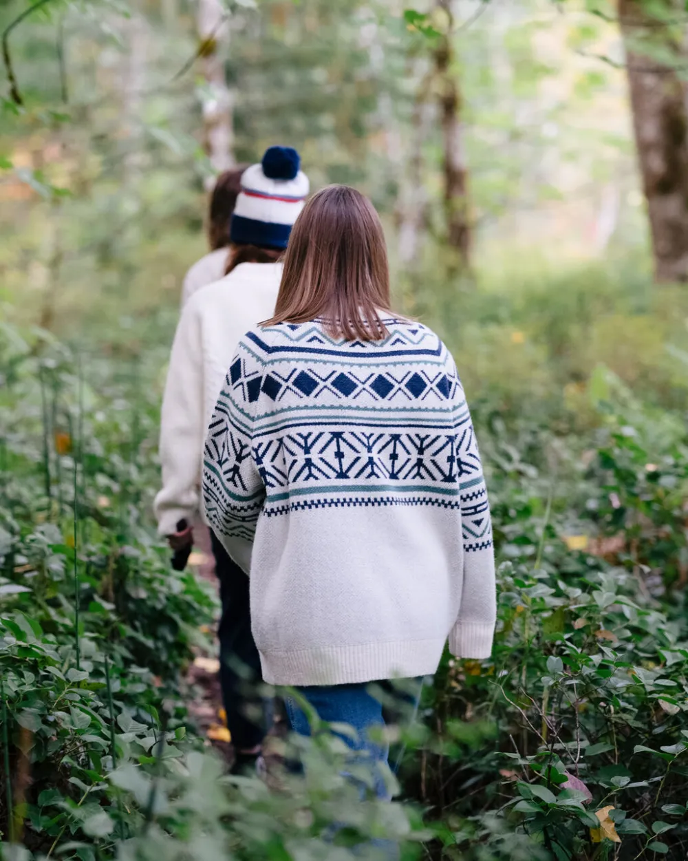 Women Passenger Whimsical Recycled Oversized Polo Neck Knitted Jumper